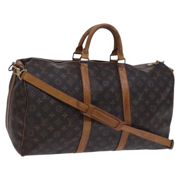 LOUIS VUITTON Monogram Keepall Bandouliere 50 Boston Bag M41416 LV Auth nb194 - Picture 1 of 16